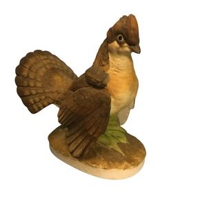 Lefton China KW 301 Ruffed Grouse Bird Figurine Hand Painted Japan